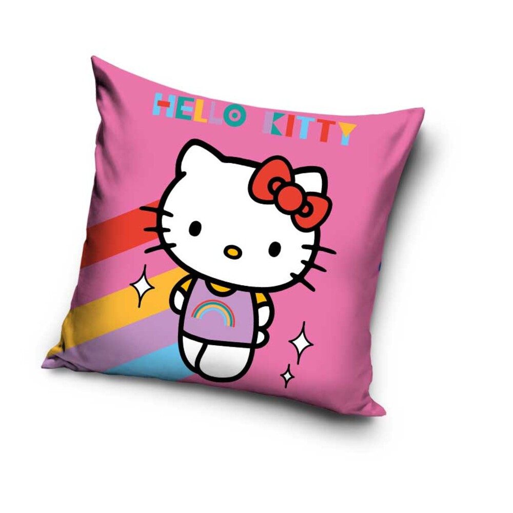 Hello Kitty Dekokissen Hello Kitty Velour Kissen Dekokissen 40 x 40 cm