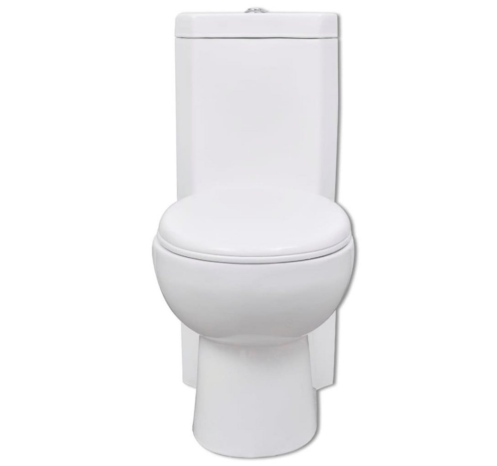 Thumbnail - DOTMALL Soft-Toilettensitzerhöhung Tiefspül-WC, Set, Stand-WC aus hochwertiger Sanitärkeramik