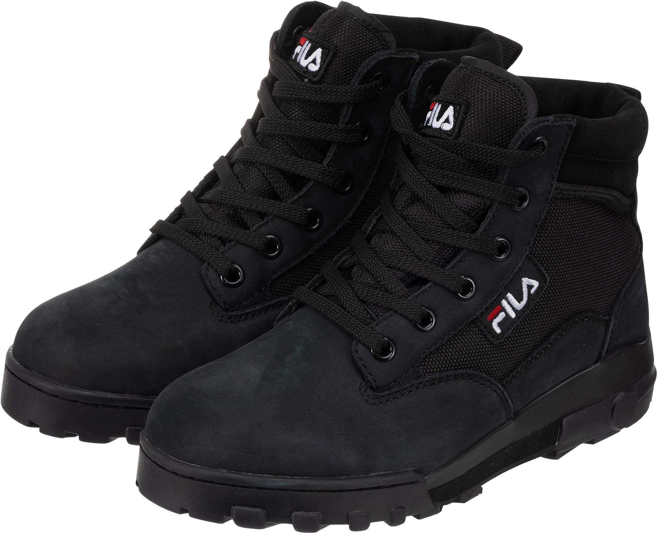 Schnürboots wmn II GRUNGE Fila mid schwarz