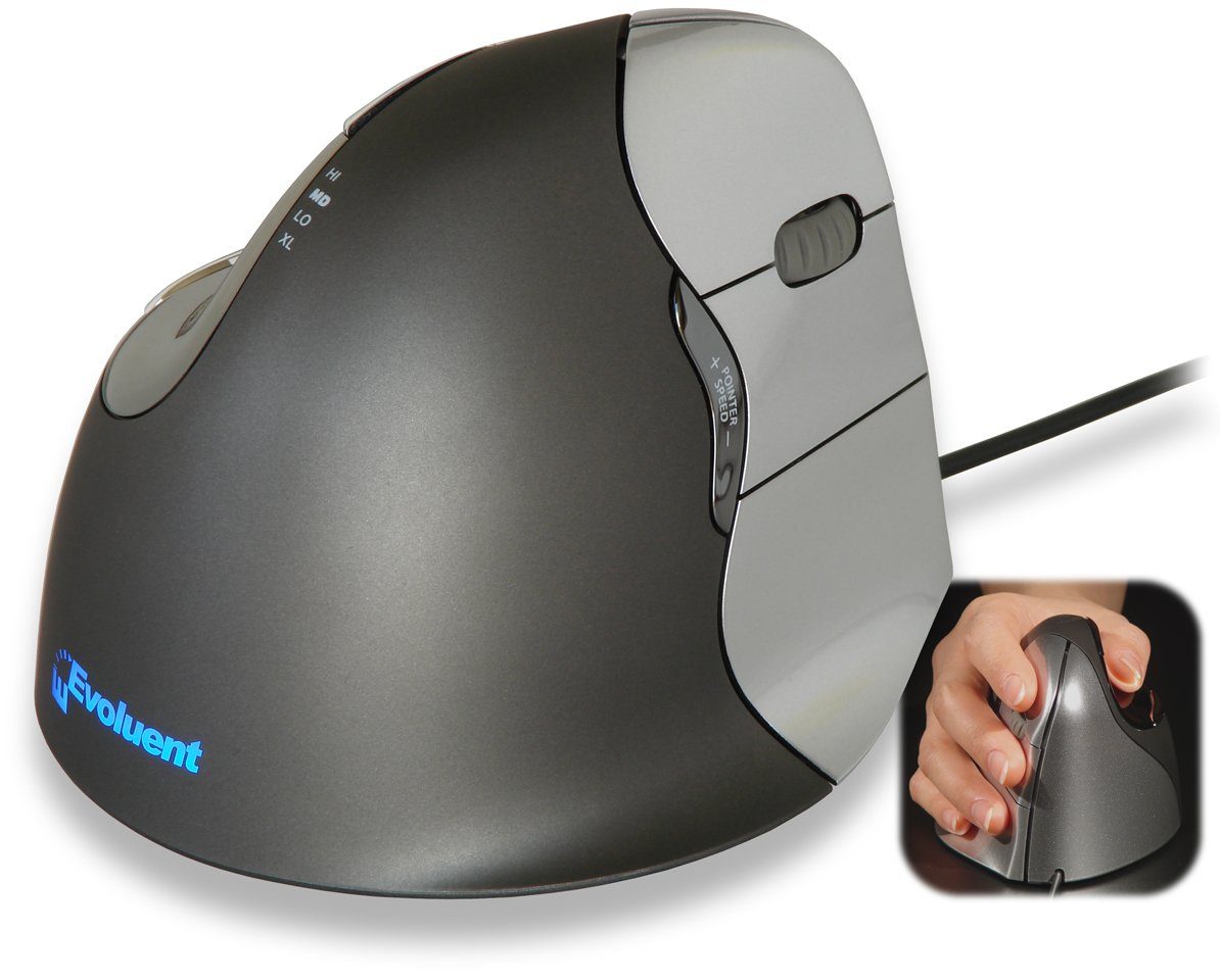EVOLUENT »VM4S« ergonomische Maus, USBMaus für Rechtshänder und kleine Hände online kaufen OTTO