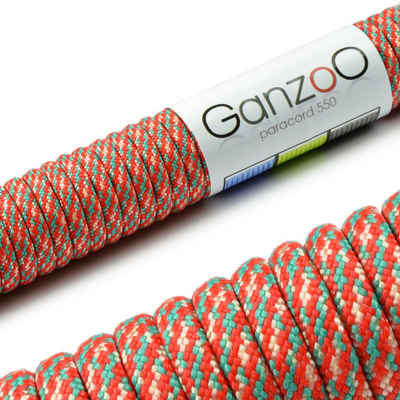 Ganzoo Paracord 550 Seil / Typ III / Mehrfarbig Seil