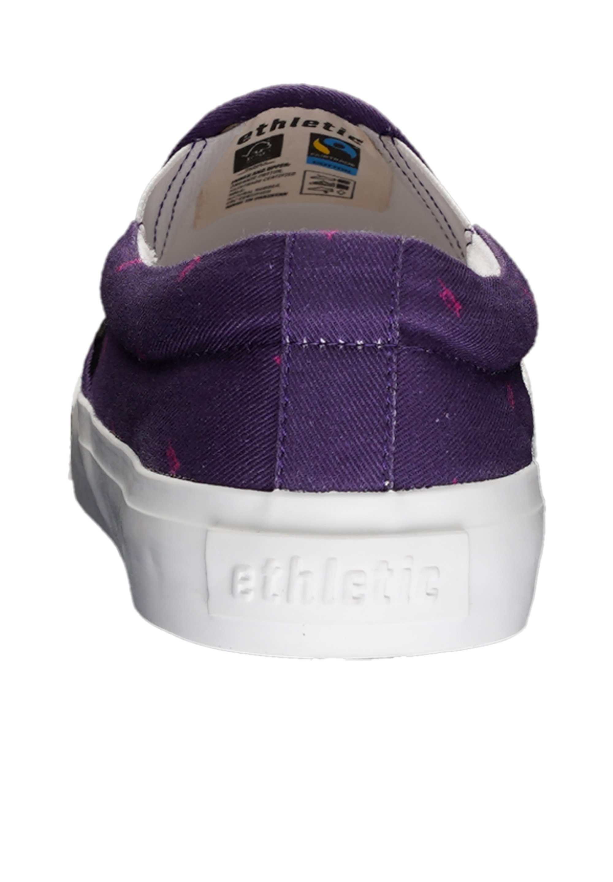 Fair, snow Fair Sneaker Collection Nachhaltig Vegan, purple leopard Deck ETHLETIC