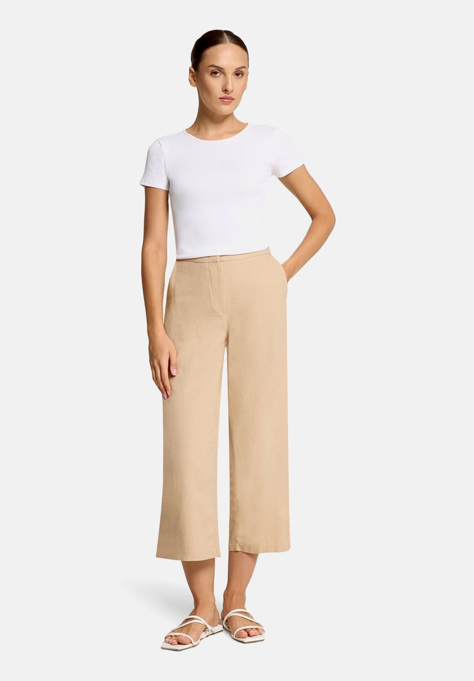Betty Barclay Leinenhose Damen unifarben Material