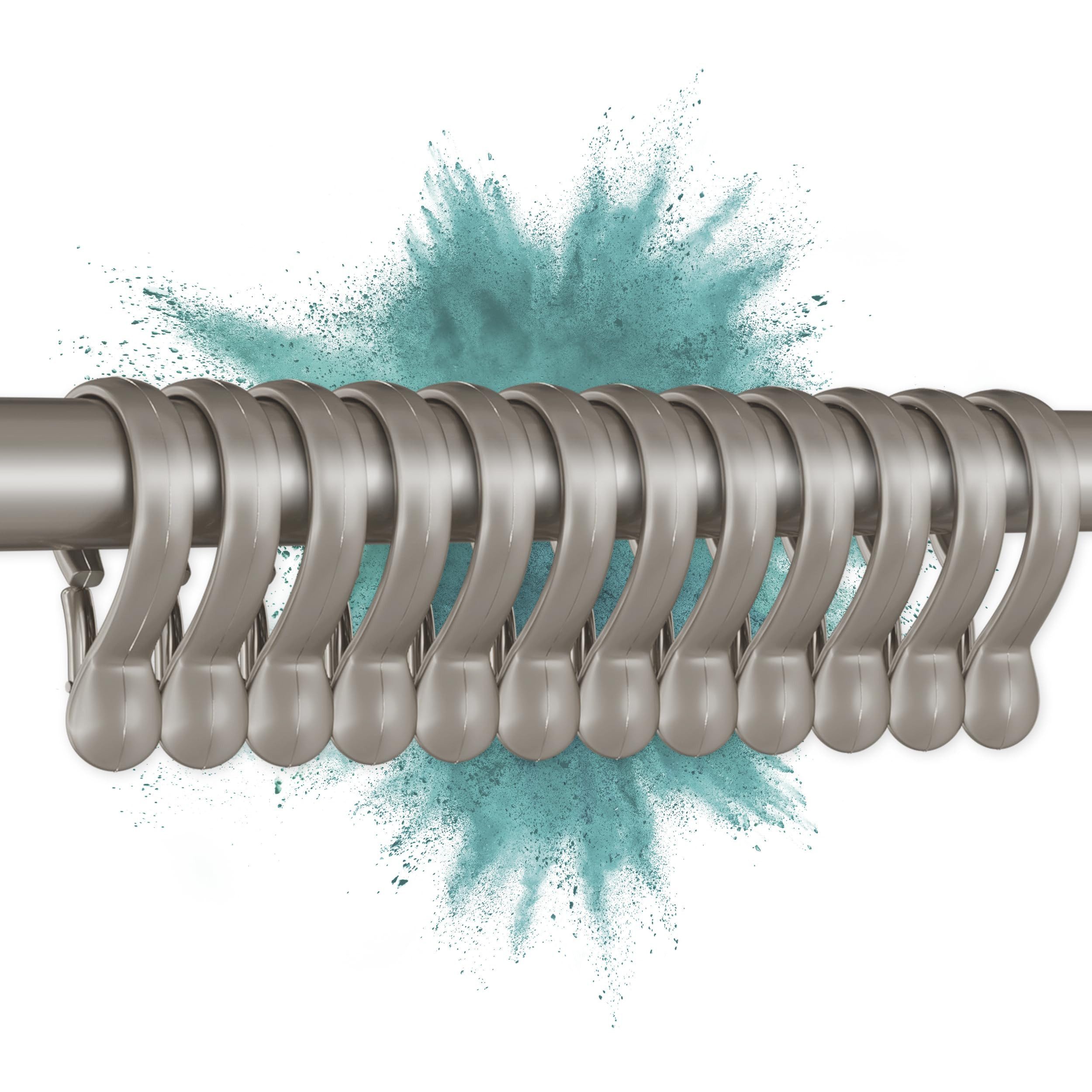 Erica Duschvorhangringe für Duschstange glänzend 12er Packung, (12) günstig online kaufen