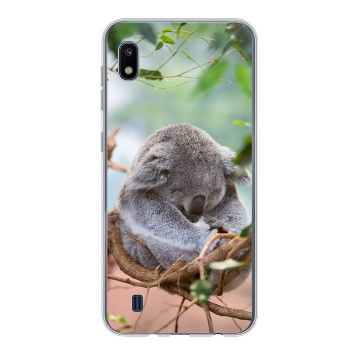 MuchoWow Handyhülle Koala - Äste - Schlaf - Kinder - Jungen - Mädchen Handyhülle Samsung Galaxy A10 Smartphone-Bumper Print Handy