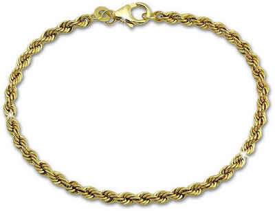 GoldDream Goldarmband GoldDream 18,5cm Armband Kordel hohl (Armband), Damen Armband (Kordel hohl) ca. 18,5cm, 333 Gelbgold - 8 Karat, Farbe:
