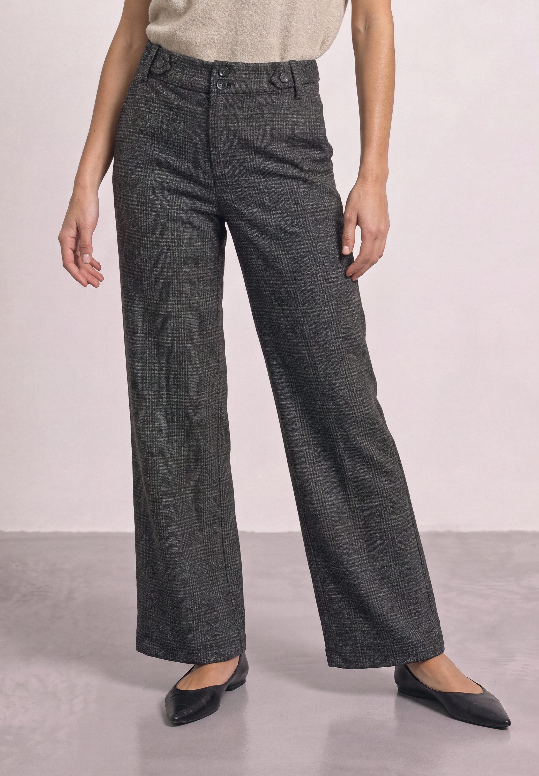 STREET ONE Stoffhose mit dekorativem Elastikbund