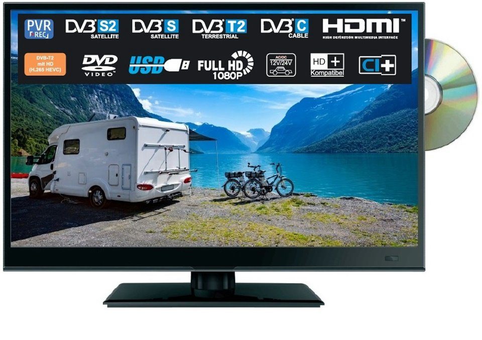 Reflexion LDDW160 LED-Fernseher (40,00 cm/16 Zoll, Full HD, Camping  Fernseher, 12/24 Volt, Erschütterungsfest)