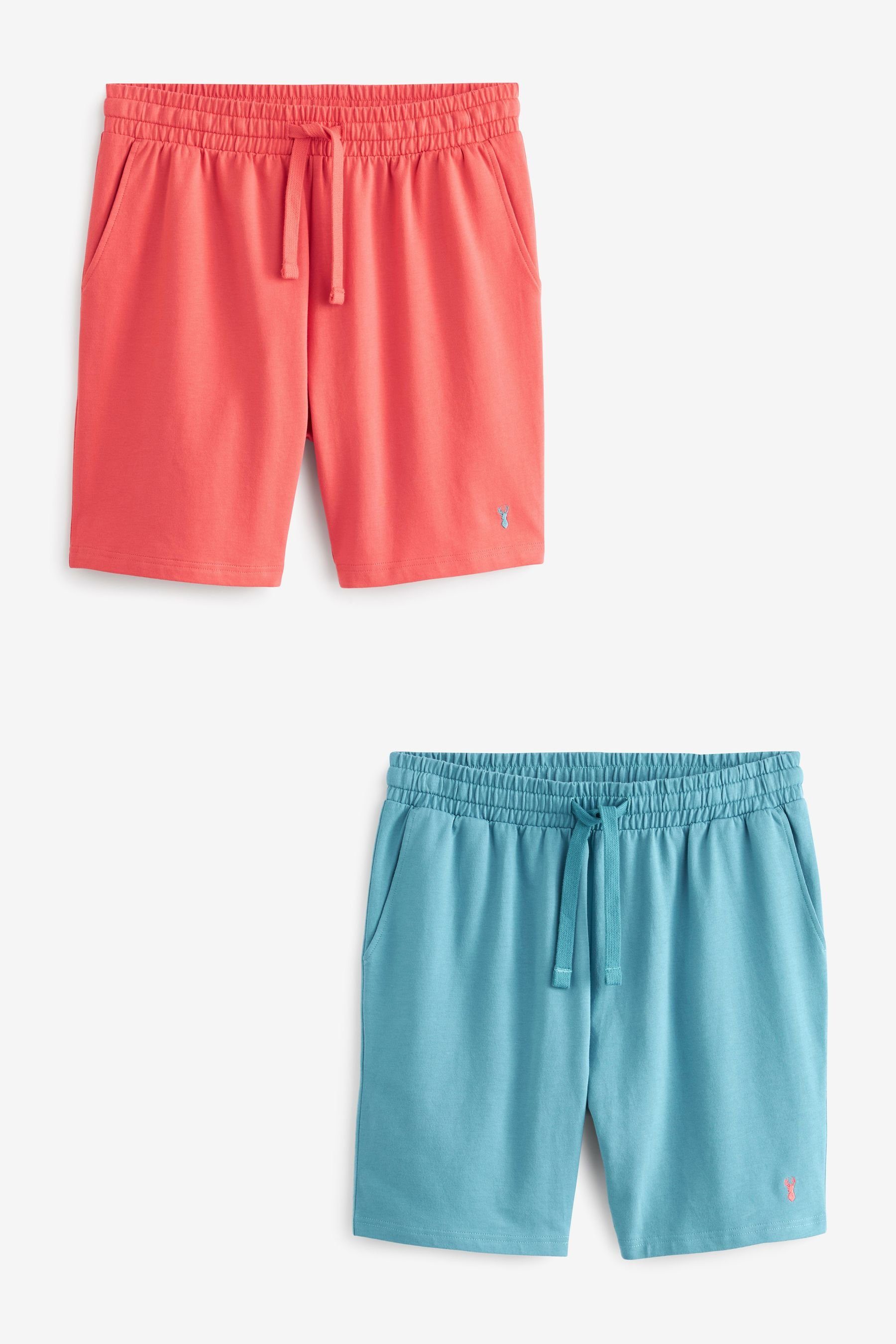 Next Schlafshorts Leichte Shorts, 2er-Pack (2-tlg) Pink/Blue