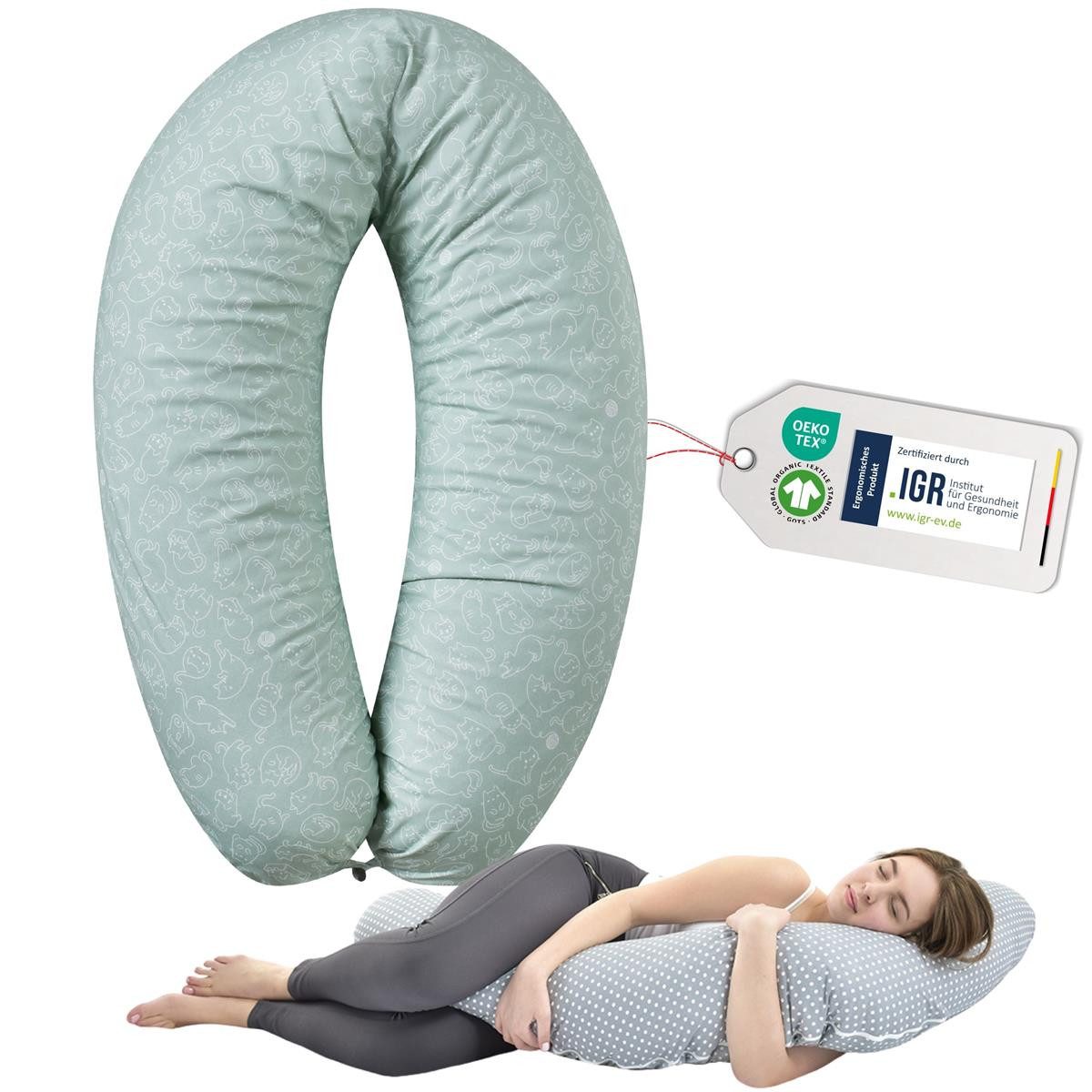 SEI Design Stillkissen Stillkissen Seitenschläferkissen Babynestchen günstig online kaufen