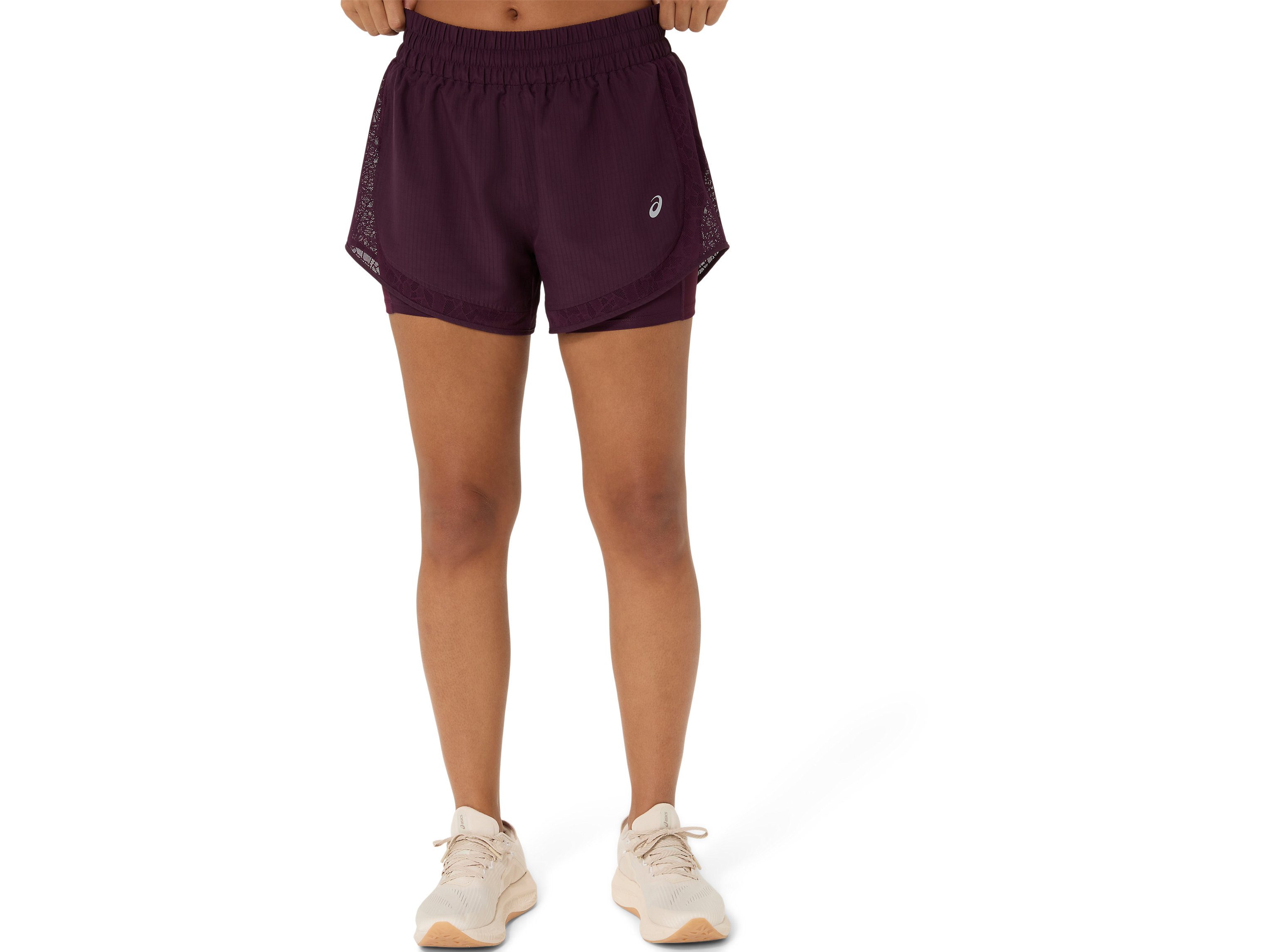 Asics Laufshorts NAGINO RUN 2-N-1 SHORT Wasserabweisend, Reflektierend, Praktische Taschen