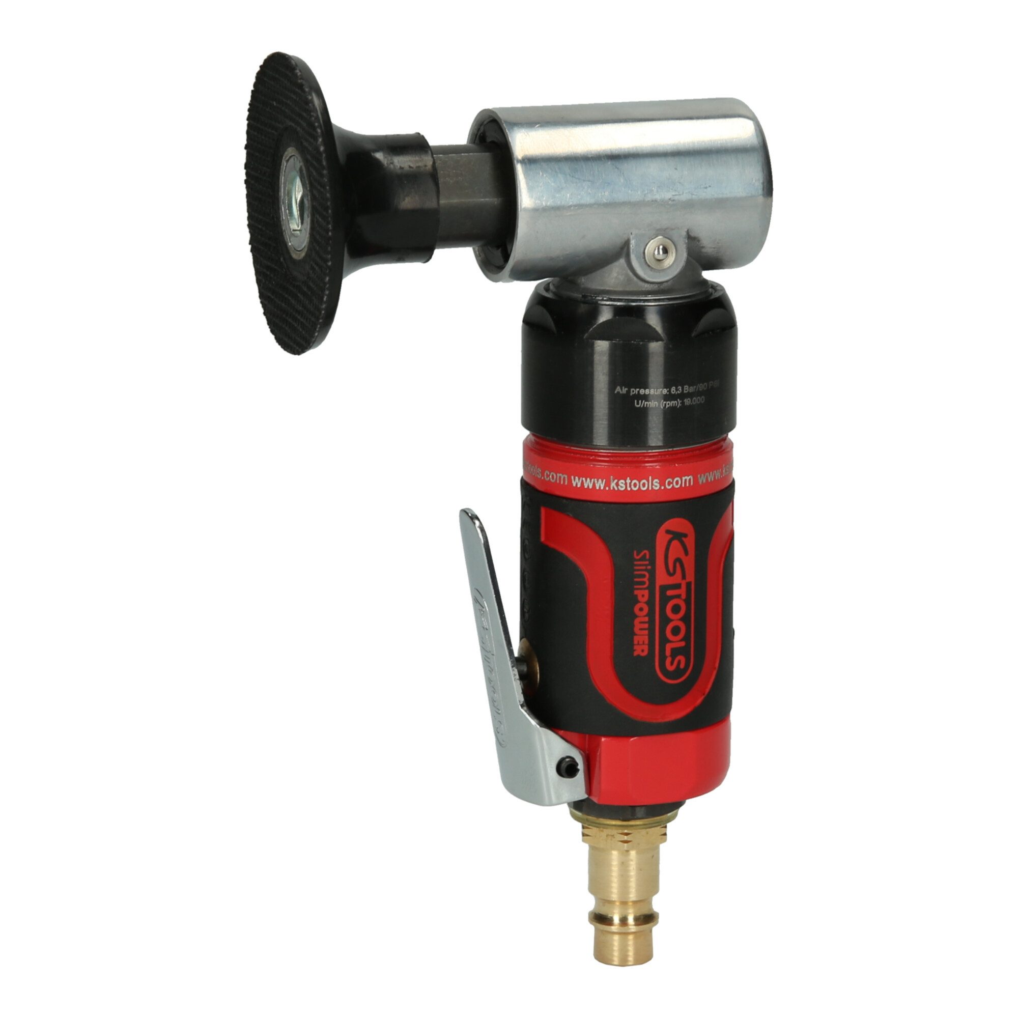 KS Tools Druckluft-Stabschleifer KS Tools SlimPOWER Mini-Druckluft-Schleifmaschine für große Pads, 1900