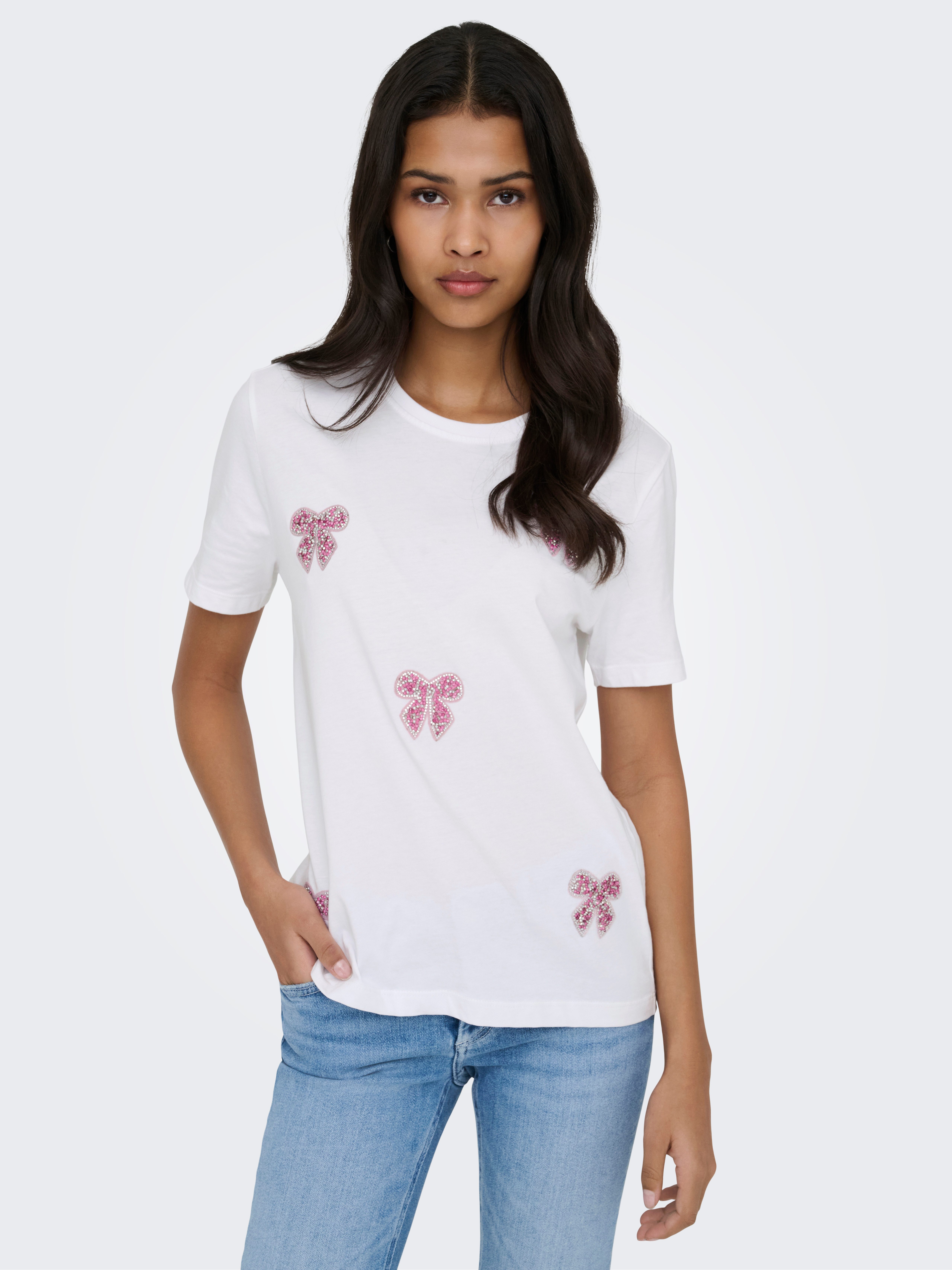 ONLY Kurzarmshirt ONLKITA REG S/S PRINT TOP NOOS günstig online kaufen