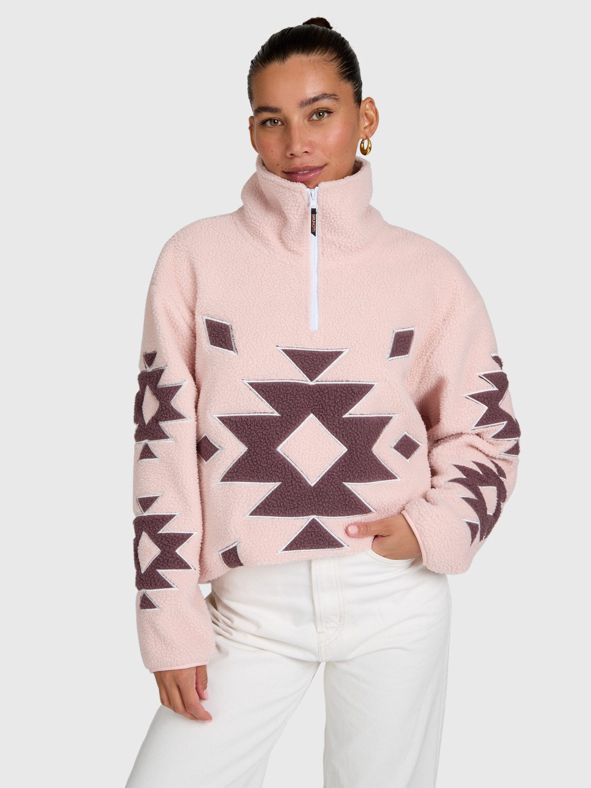 Brunotti Rollkragenpullover Charley Women Urban Fleece SEPIA ROSE