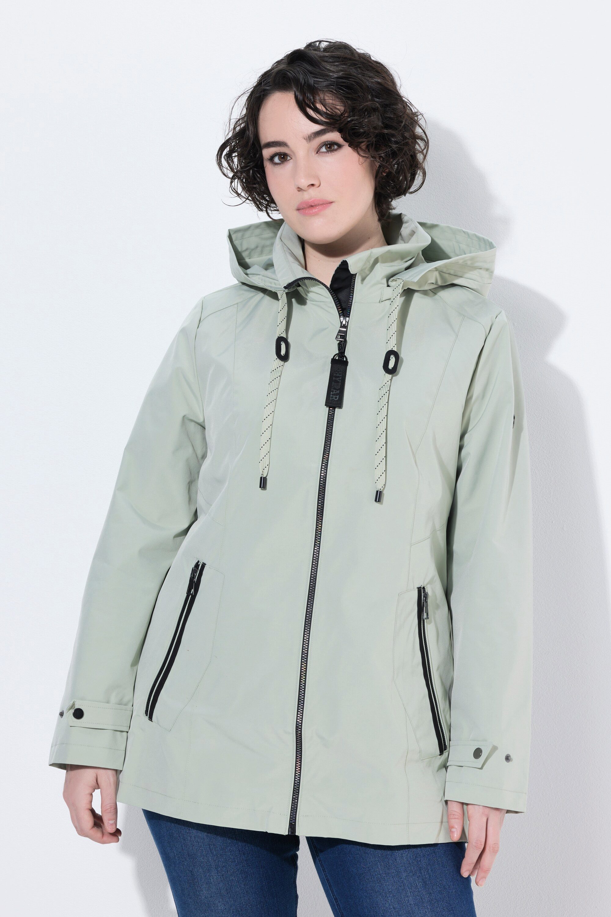 Ulla Popken Funktionsjacke HYPRAR Funktionsjacke A-Linie wasserabweisend