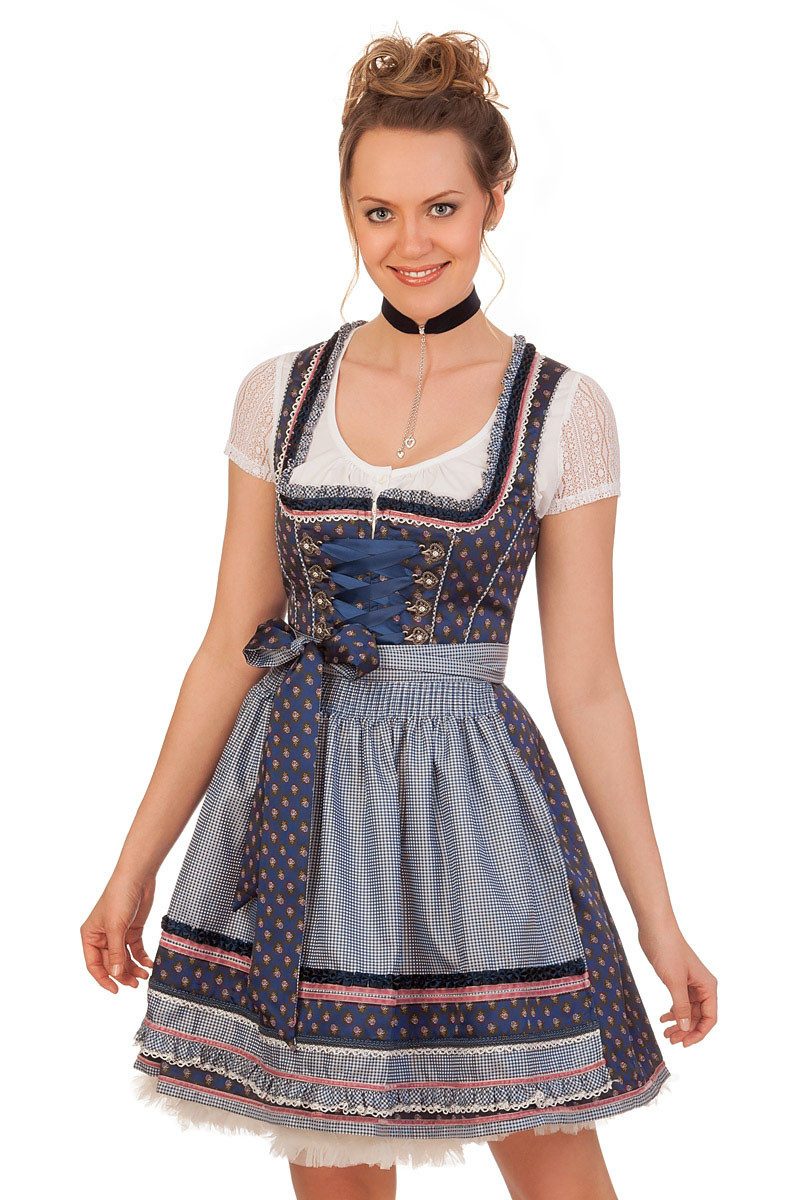 KRÜGER MADL Dirndl Mini Dirndl 2tlg. - ROSABELLA - blau mehr