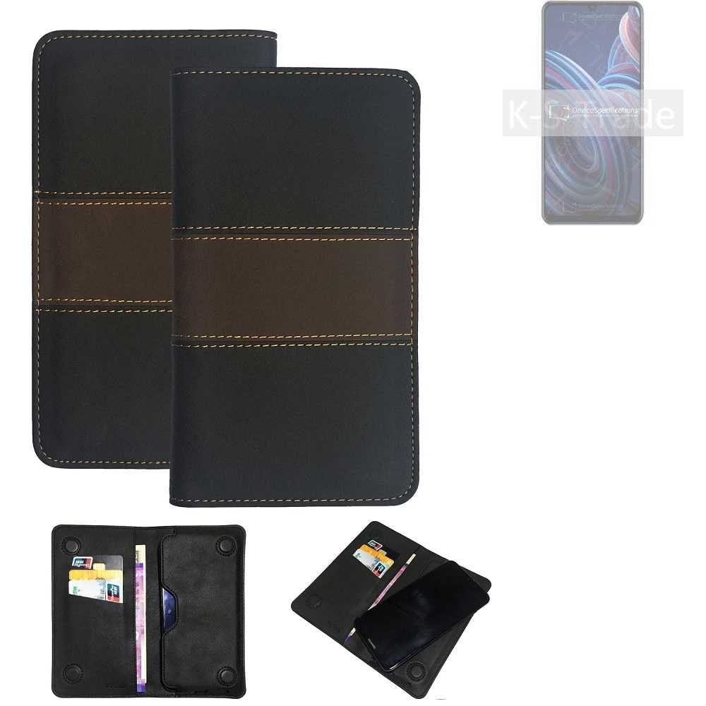 K-S-Trade Handyhülle für ZTE Blade A72, Hülle Handyhülle Schutzhülle Walletcase Bookstyle Tasche Schutz
