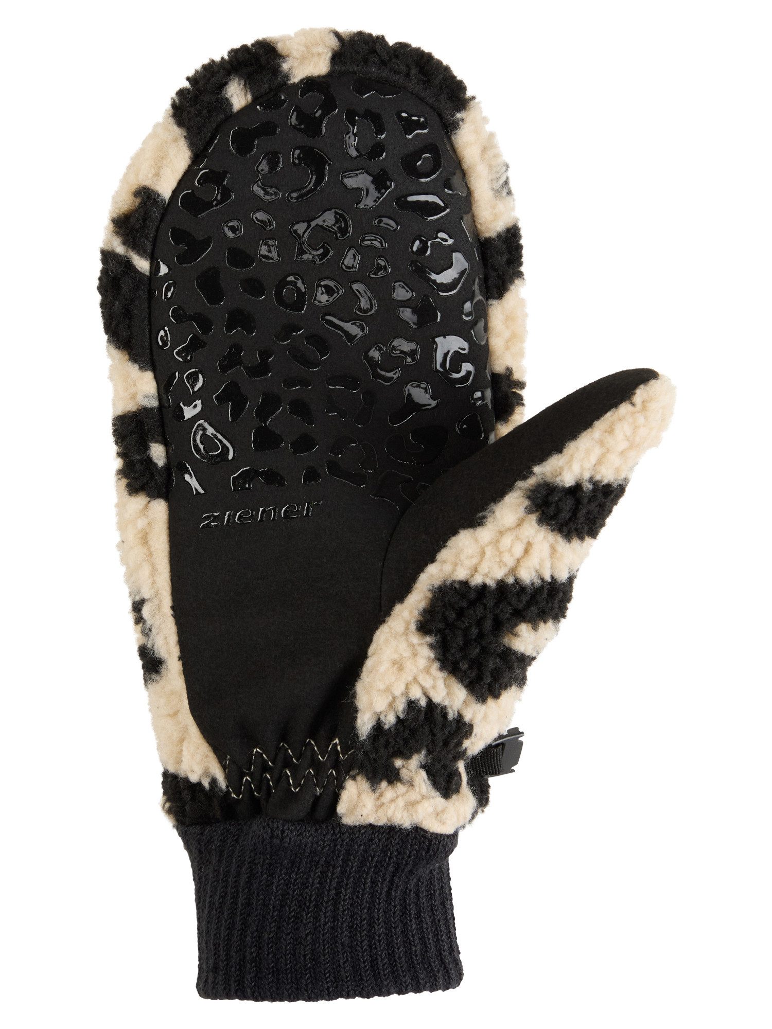 Ziener Fäustlinge ISHERPA-Z DAMEN Warm, Teddyfleece, Strickbündchen – Bild 3 von 3