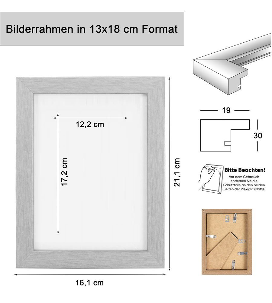 IDEAL TREND Bilderrahmen Holz Bilderrahmen Lifestyle günstig online kaufen