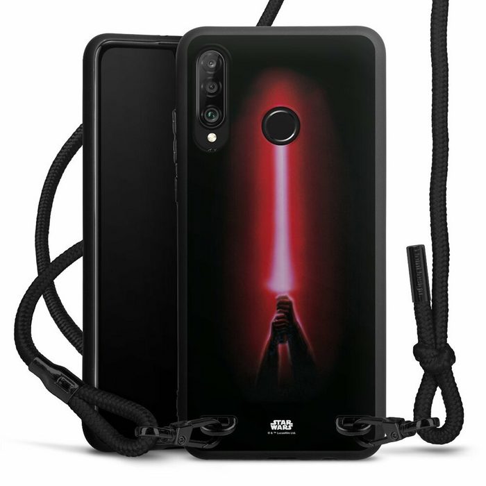 DeinDesign Handyhülle Fanartikel Laserschwert Star Wars Sith lightsaber - Star Wars Huawei P30 Lite Premium Handykette Hülle mit Band Case zum Umhängen