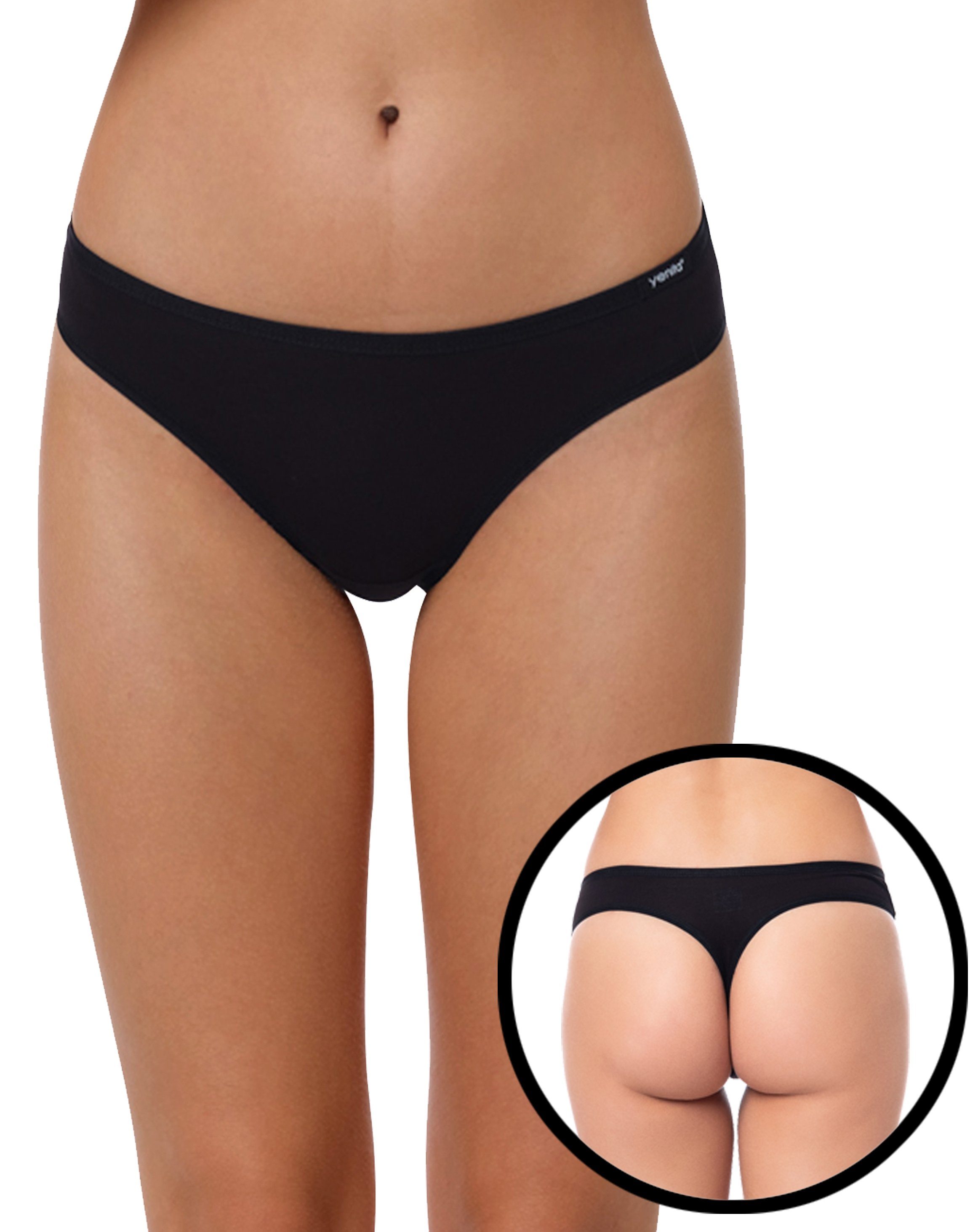 Yenita® String Modern-Collection (3-St) in angenehmer Baumwoll-Stretchqualität