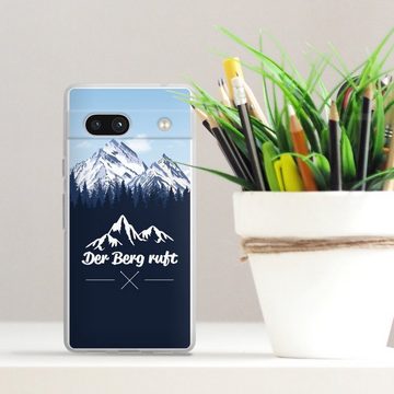 DeinDesign Handyhülle Wanderlust Berg Himmel Winterparadies, Google Pixel 7a Silikon Hülle Bumper Case Handy Schutzhülle