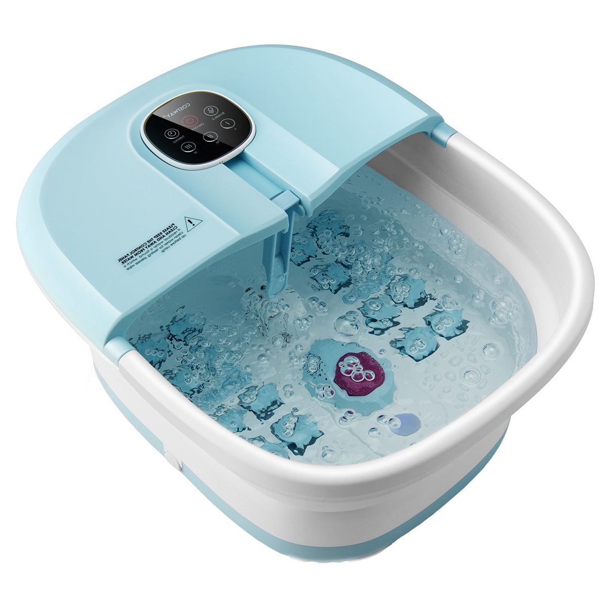 KOMFOTTEU Fußbad, 3 stüfige Temperatur, 16 Shiatsu-Massagerollen