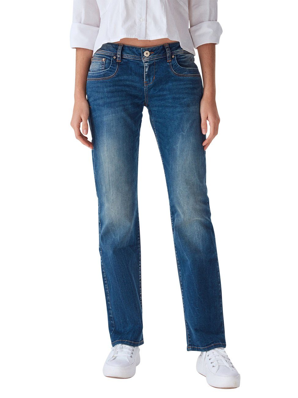 LTB Straight-Jeans Damen Jeanshose Valentine Regular Fit Denim Hose mit Stretch