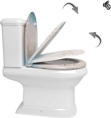Woltu WC-Sitz (1-St), mit Absenkautomatik Softclose mit Quick Release
