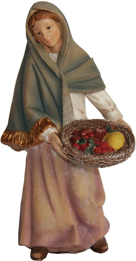 FADEDA Krippenfigur FADEDA Magd mit Obstkorb, Höhe in cm: 9 (1 St) günstig online kaufen