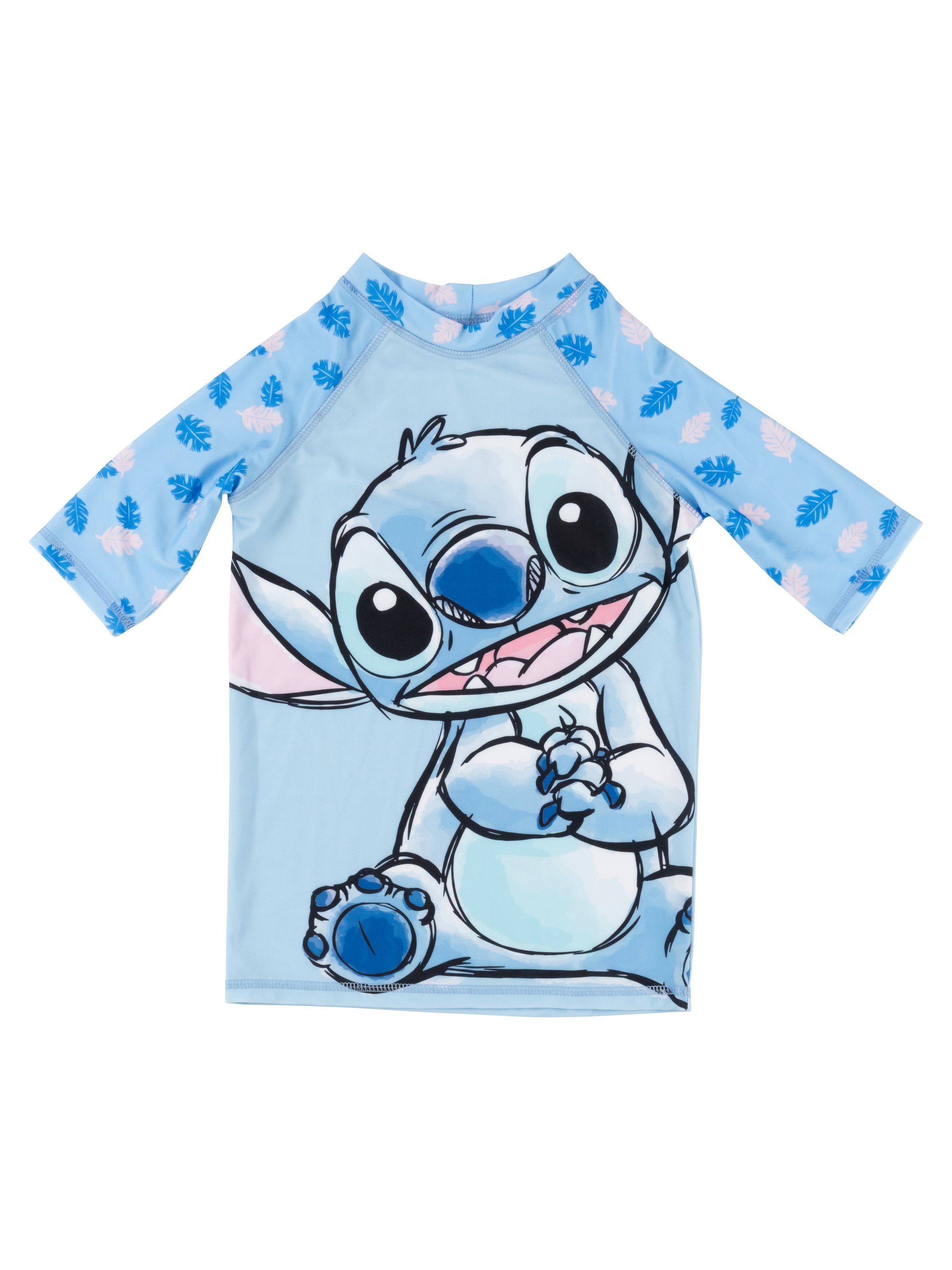 United Labels® Badeanzug Lilo & Stitch Schwimmset UV-Schutz 30 Badeanzug Shirt Hose Zweiteiler
