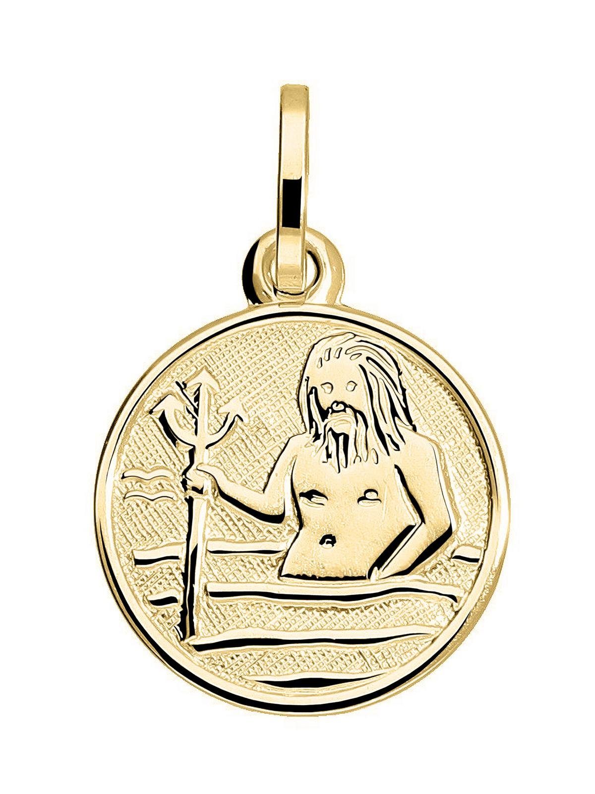 My Gold Sternzeichenanhänger Damen & Kinder Sternzeichen Anhänger Gold 333 WASSERMANN - Zodiac (Set, 1-tlg., inkl. Schmuckbox), Geschenke