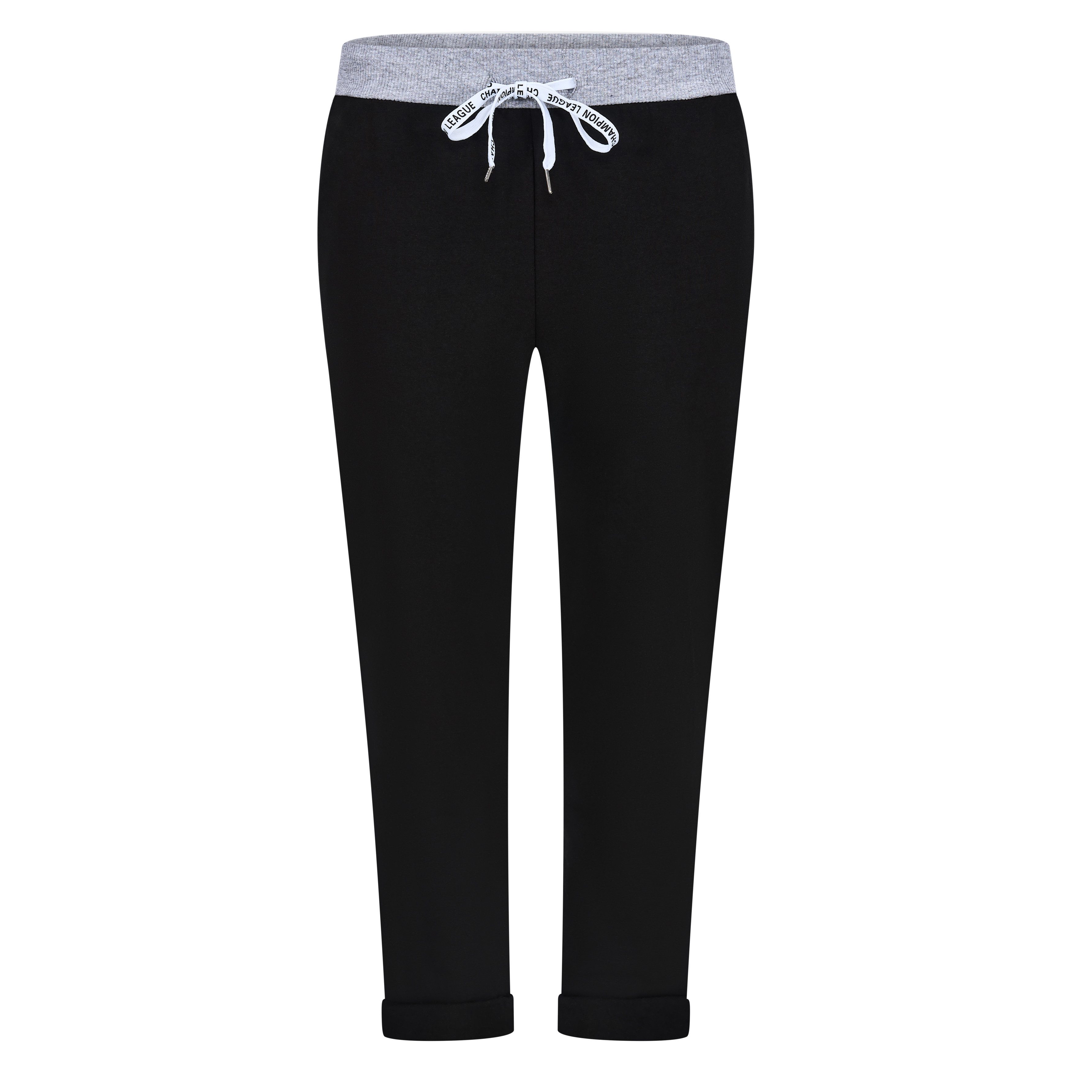 Mississhop Chinohose Damen Hose Blumen Jogginghose günstig online kaufen