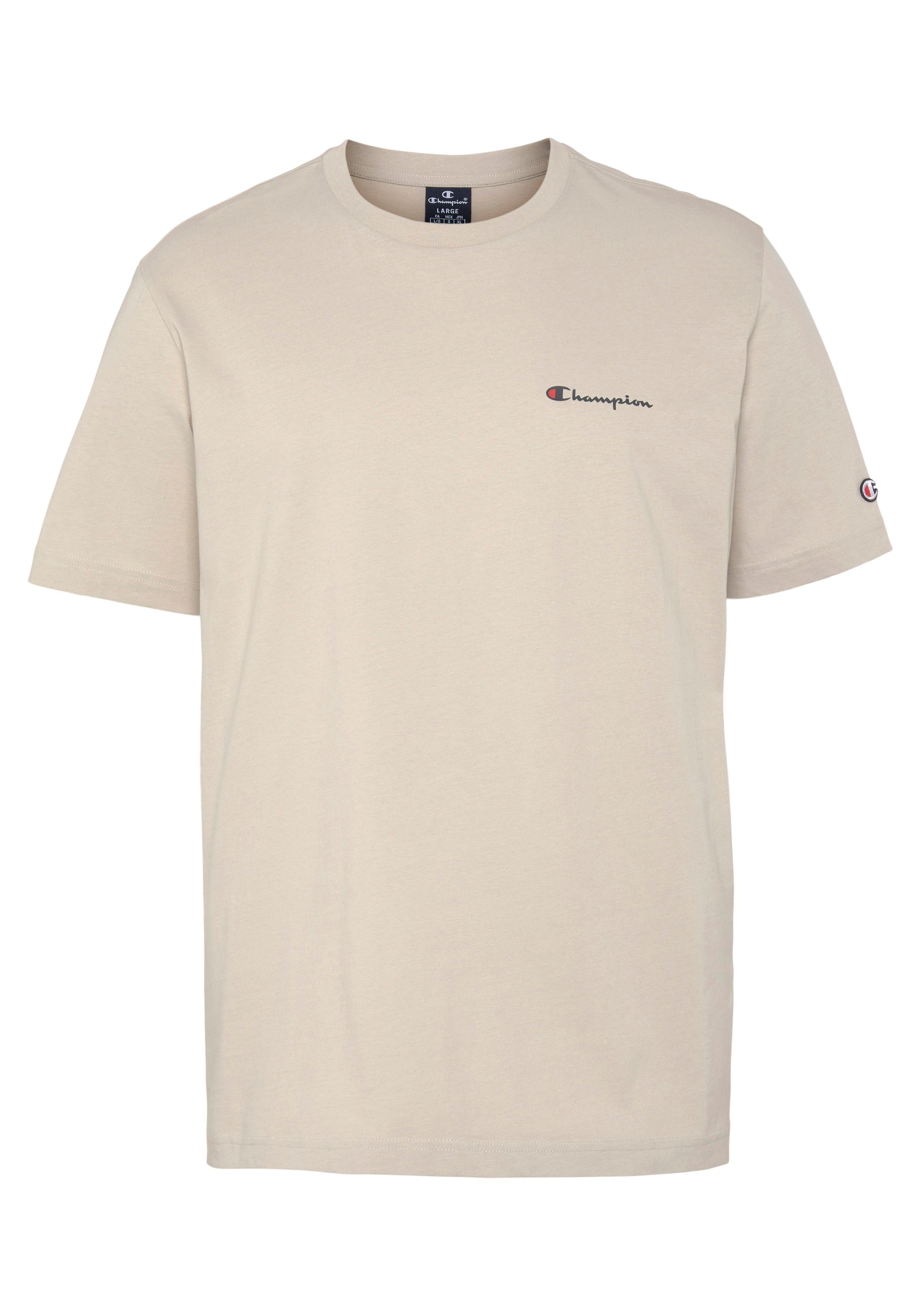 T-Shirt Crewneck Classic small Champion T-Shirt logo Steingrau