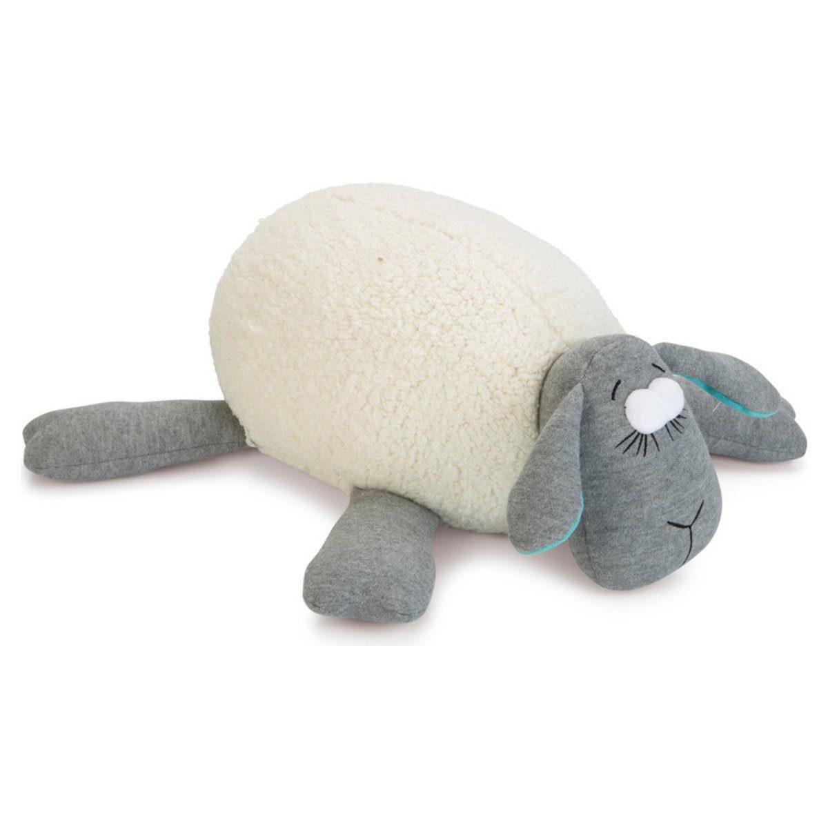 Beeztees Tierkuscheltier Puppy Spielzeug Herzschlag grau-weiß günstig online kaufen