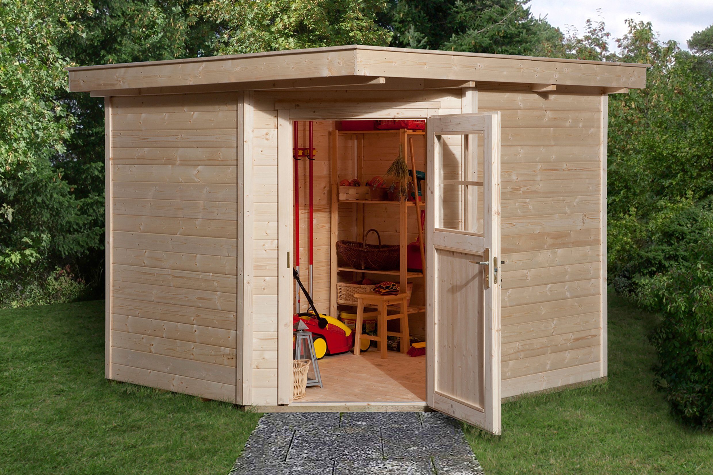 Weka Flachdach Gartenhäuser online kaufen OTTO