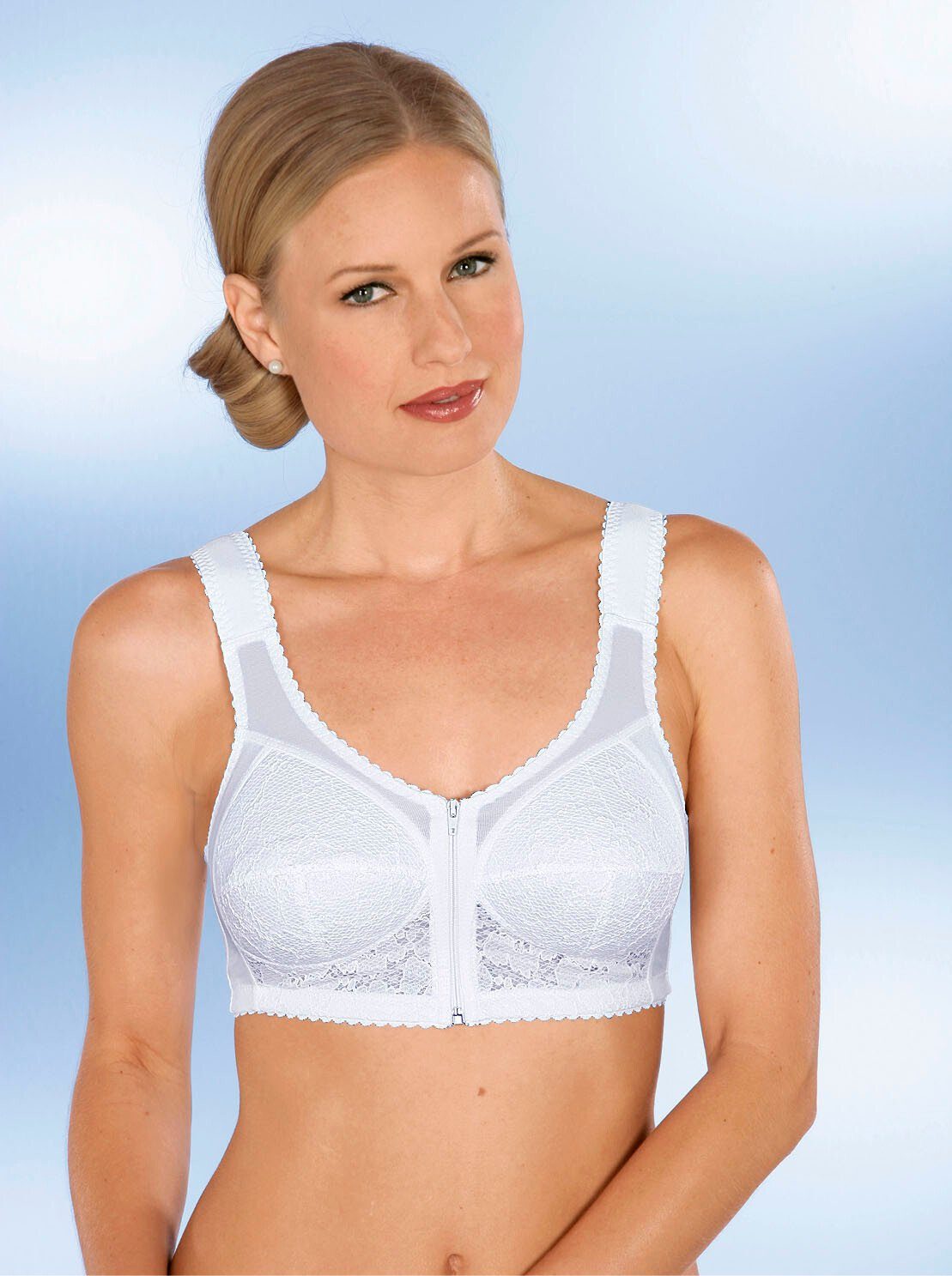 Witt Bügelloser BH Vorderverschluss-BH ohne Bügel