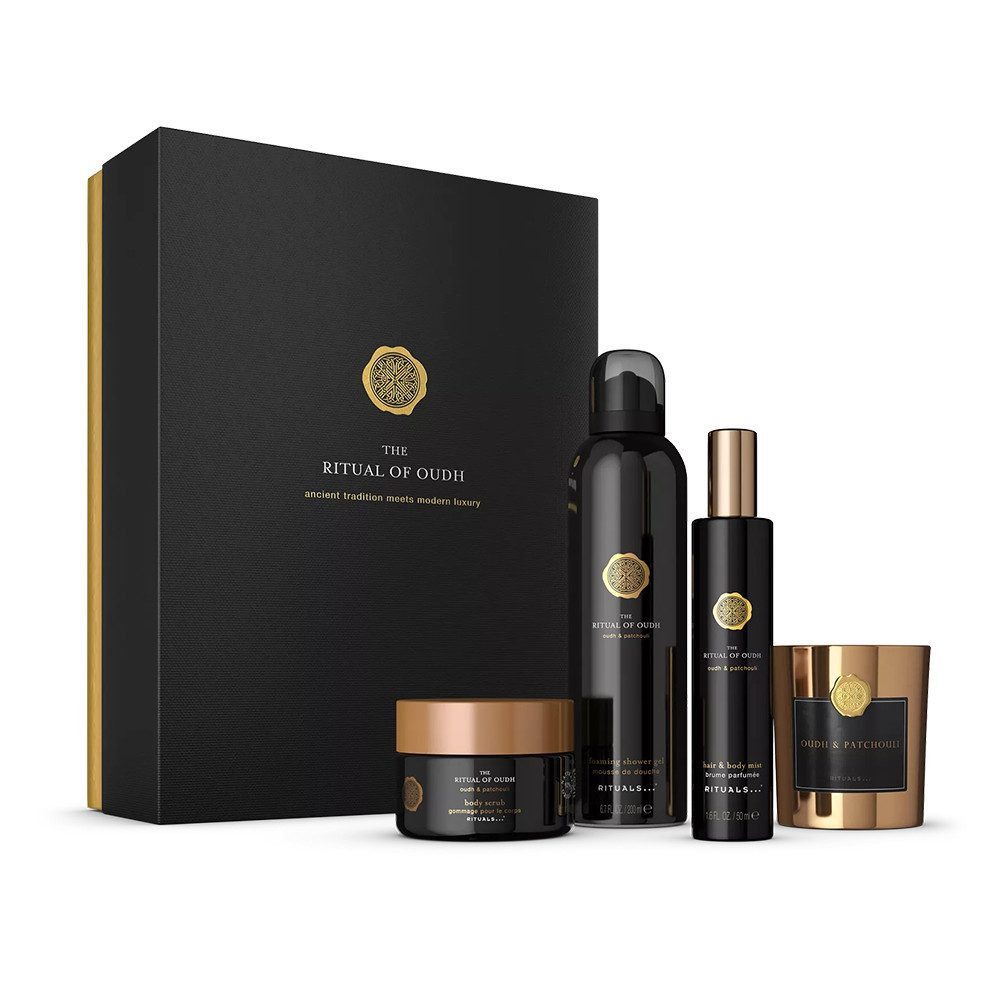 Rituals Pflege-Geschenkset Rituals The Ritual of Oudh Gift Set 2025 – Geschenkset L, 4-tlg., Luxuriöses Geschenkset mit Patchouli- und Oudh-Duft für Zuhause