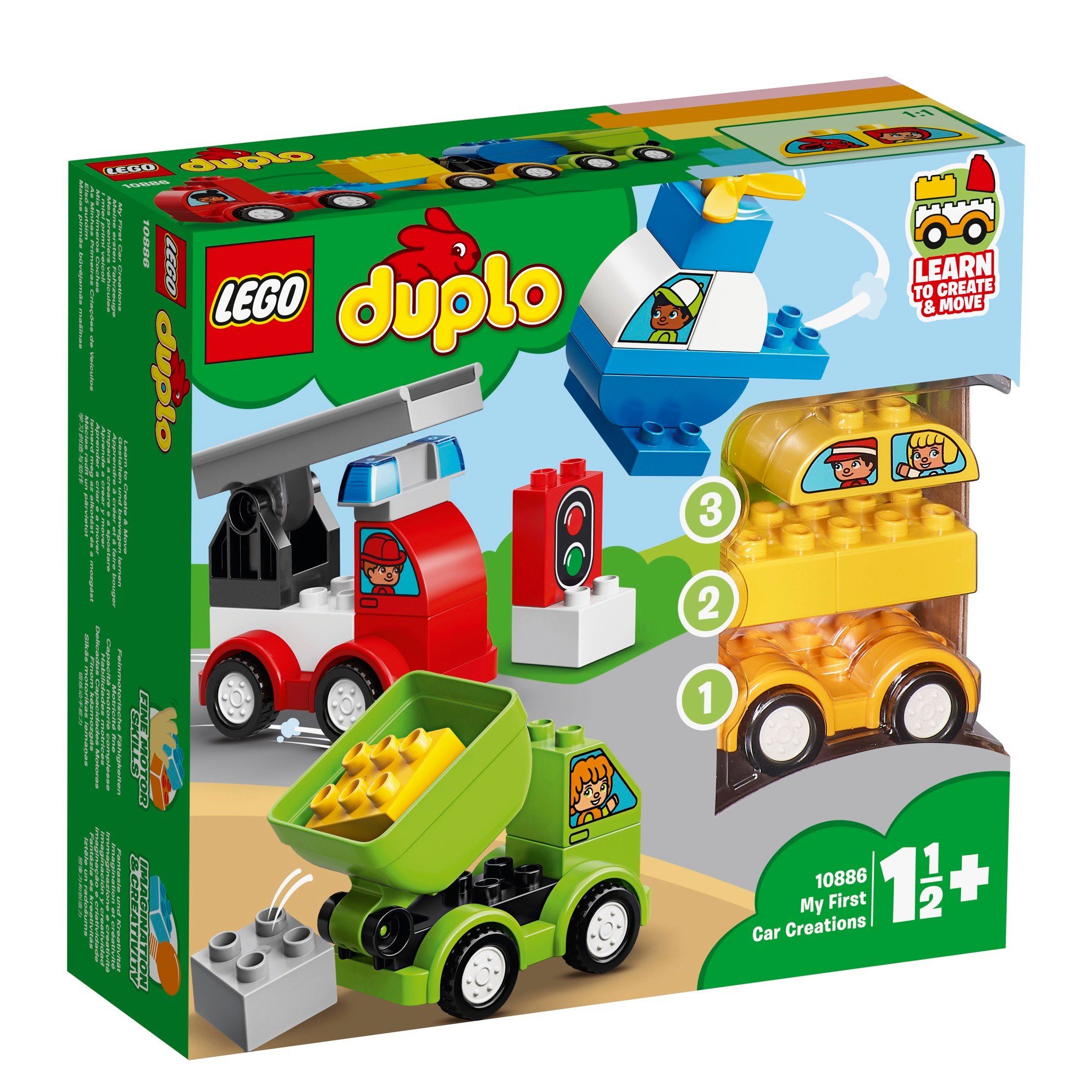 LEGO® Konstruktions-Spielset »Creative Play 2er Set: 10883 Mein erster  Abschlepp«