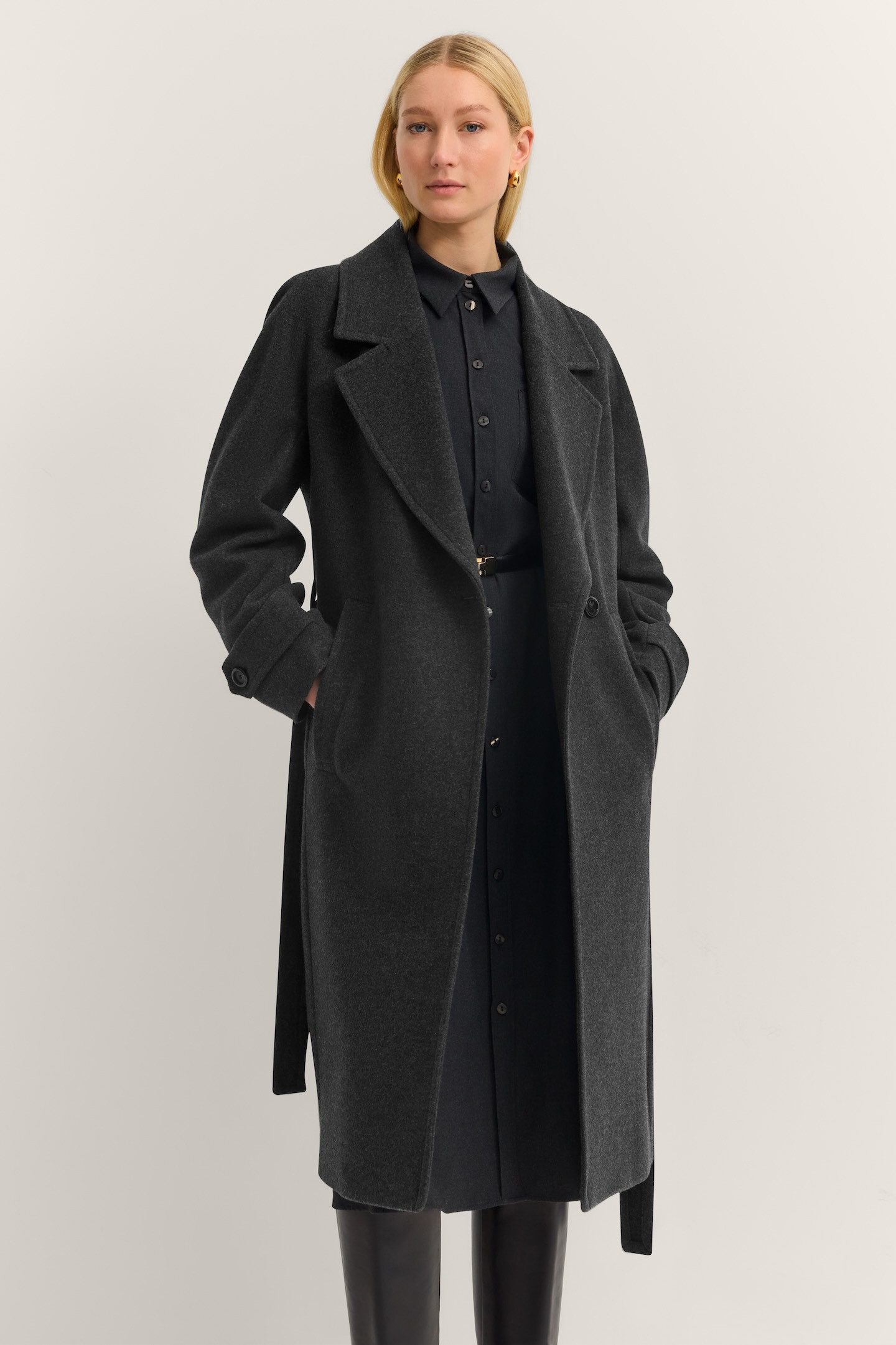 bugatti Trenchcoat Loose Fit Oversized, Flexcity Stretch mit Bindegurt