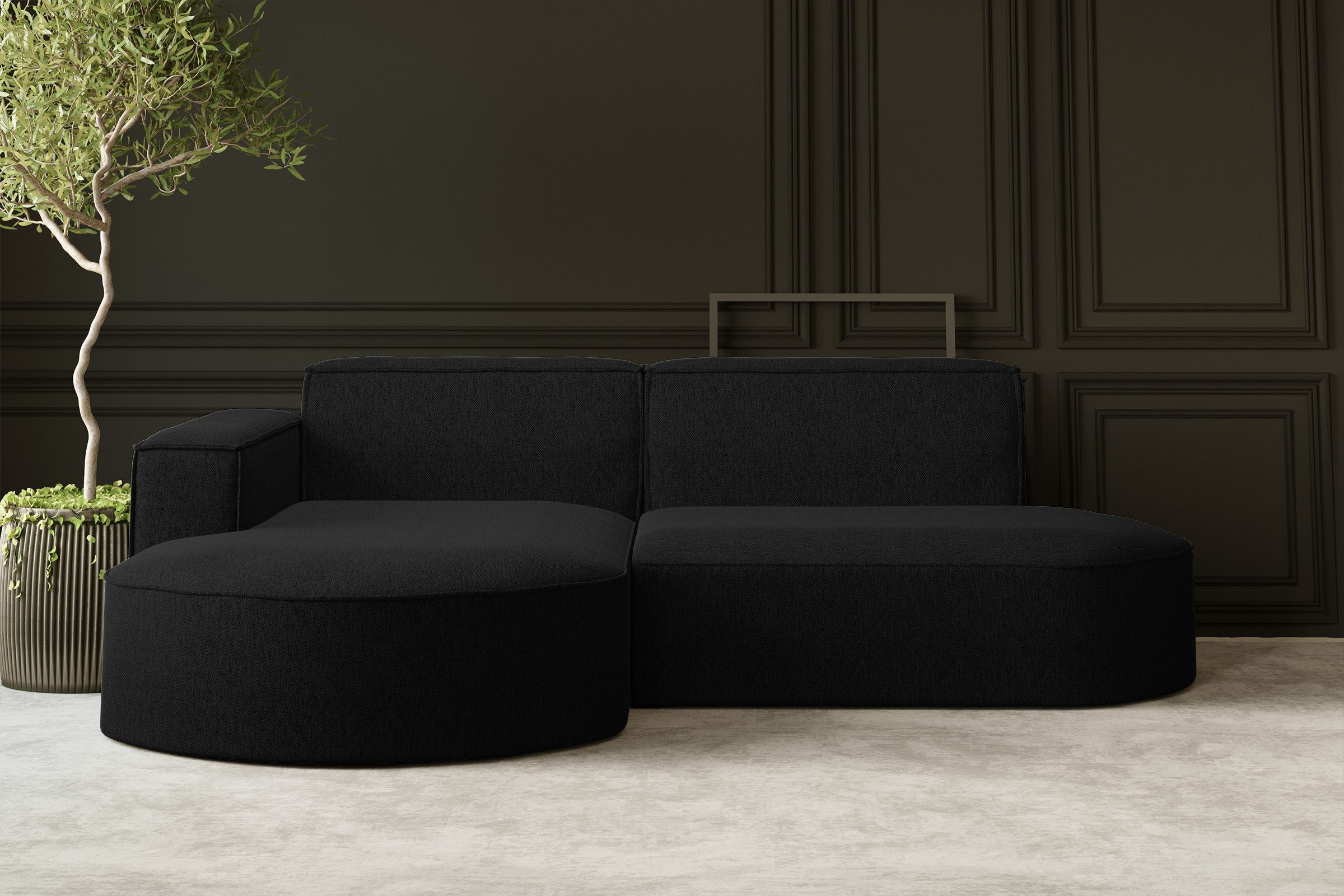 Kaiser Möbel Ecksofa Designer MODENA STUDIO L stoff Cord, Verita,Boucle, Ec günstig online kaufen