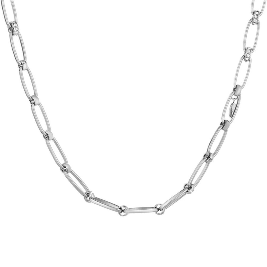 Liu Jo Kette mit Einhänger Timeless steel necklace with crystals LJ1589