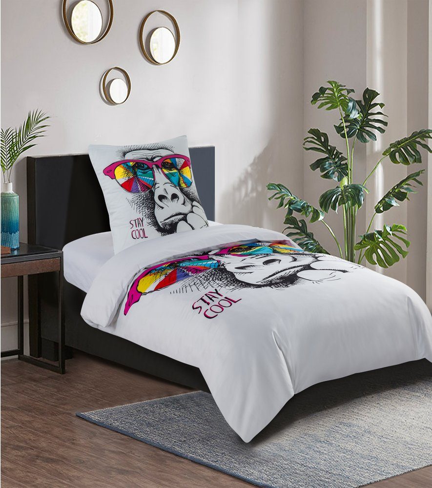 Sanilo Bettwäsche Stay Cool 135x200 cm, Bettbezug und Kissenbezug, Baumwolle, 2 teilig – Bild 2 von 4