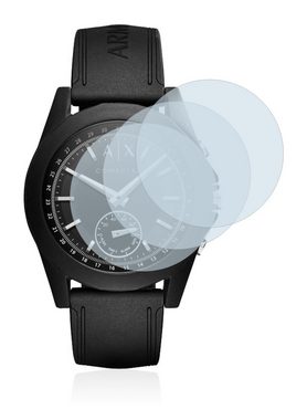 BROTECT flexible Panzerglasfolie für Emporio Armani Connected Exchange Smartwatch AXT1001, Displayschutzglas, 3 Stück, Schutzglas Glasfolie klar