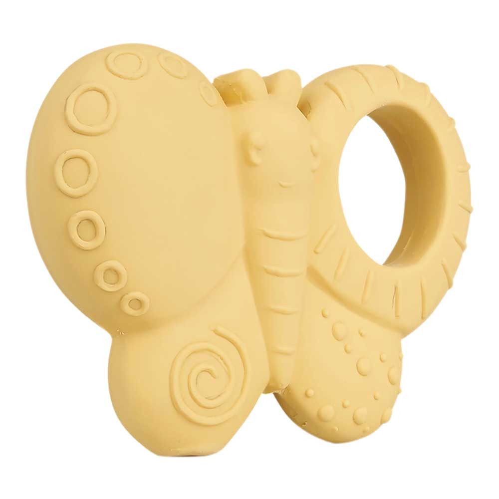 GRÜNSPECHT Beißring Bio-Spieltier, Naturkautschuk - Schmetterling