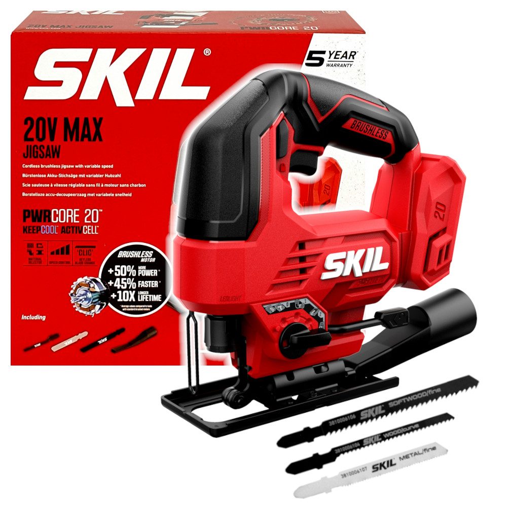 SKIL Akku-Stichsäge Skil 20V 3421 CA Akku-Stichsäge (ohne Batteriefach), Skil 20V 3421 CA Akku-Stichsäge (ohne Batteriefach)