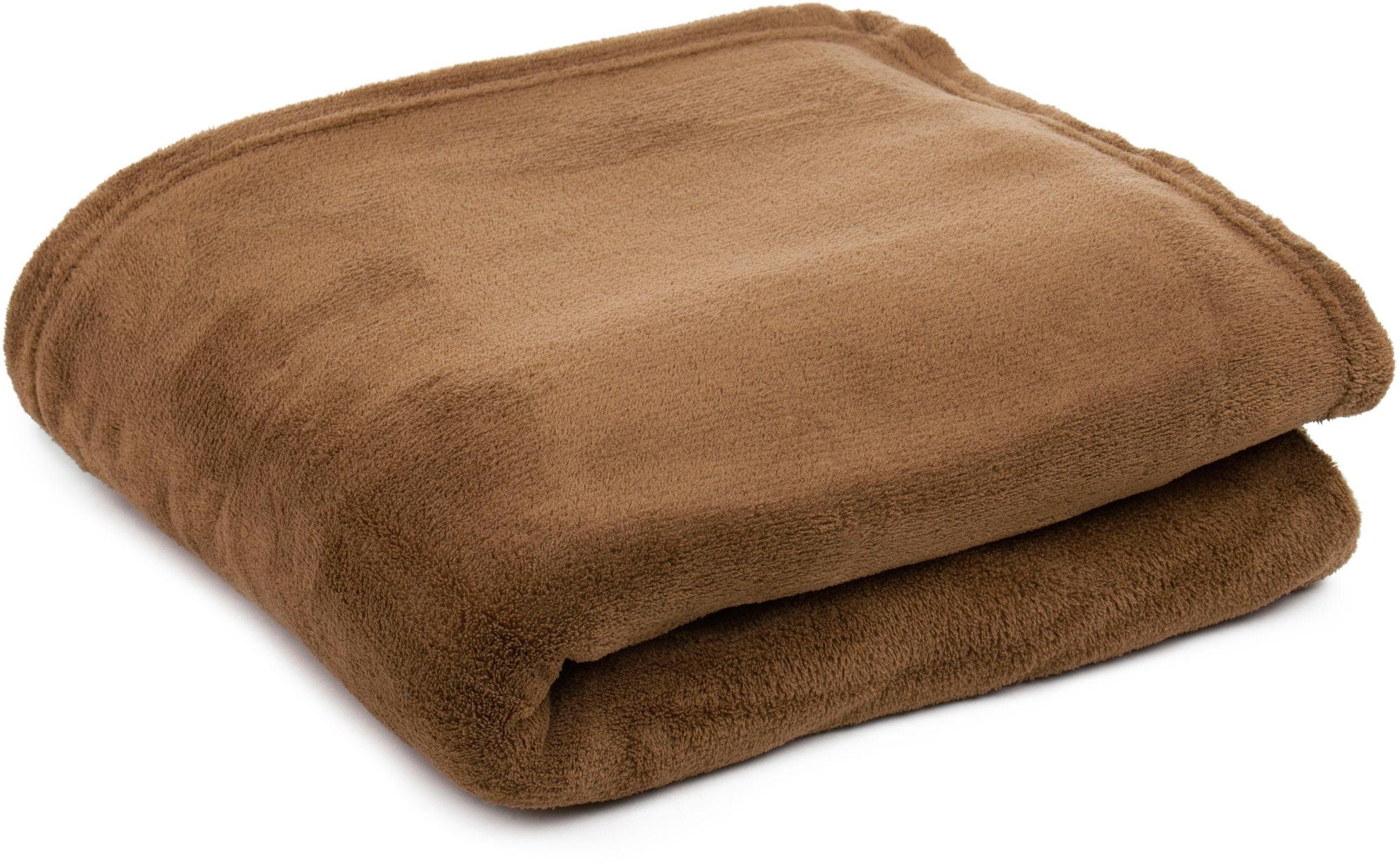 Gözze Plaid »Color«, in schlichten Unifarben, Kuscheldecke günstig online kaufen