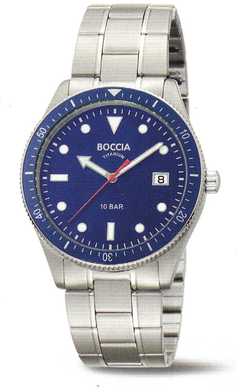 Boccia Quarzuhr Boccia Titan Herrenuhr 3664-04