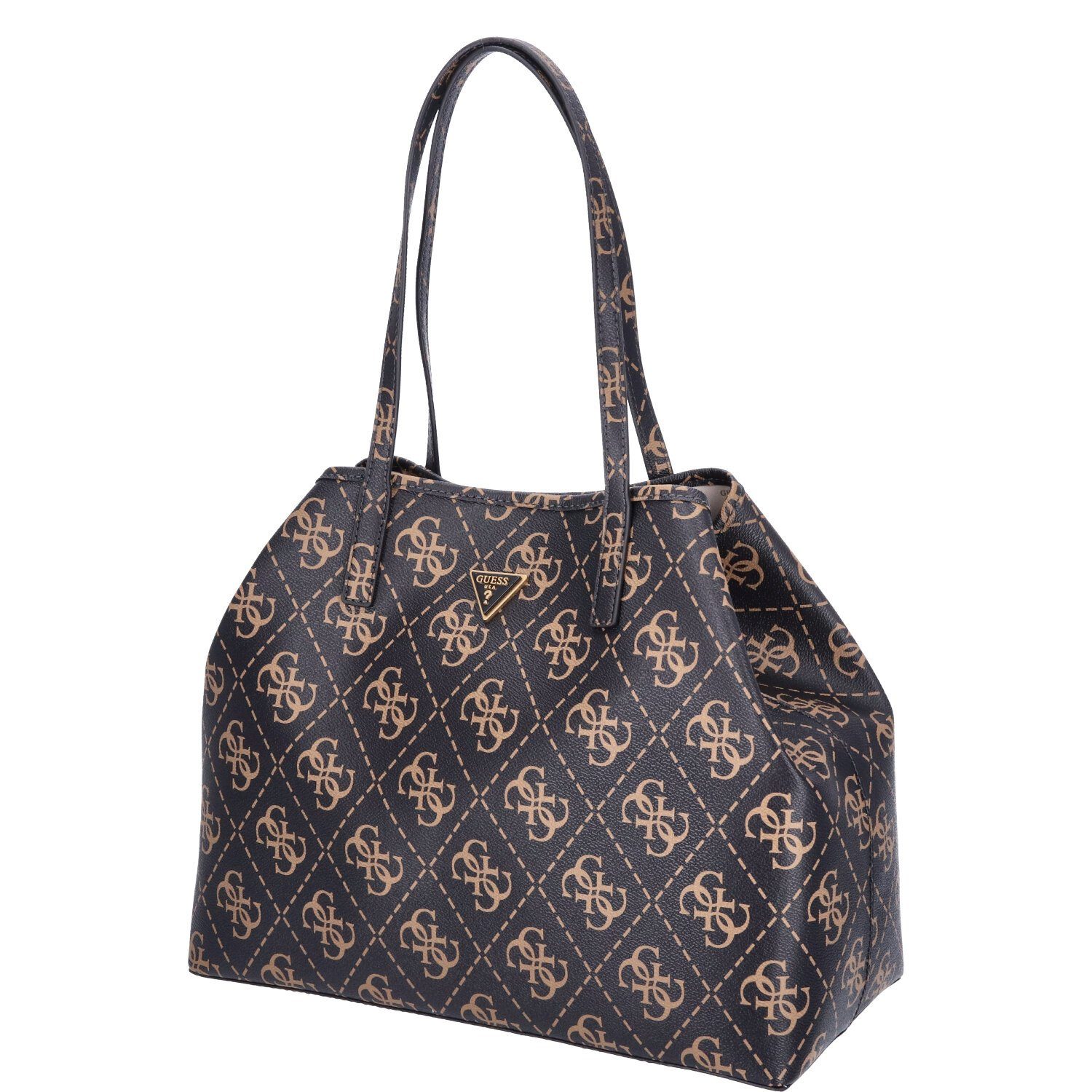 Umhängetasche GUESS Damen Shopper Vikky Brown Logo