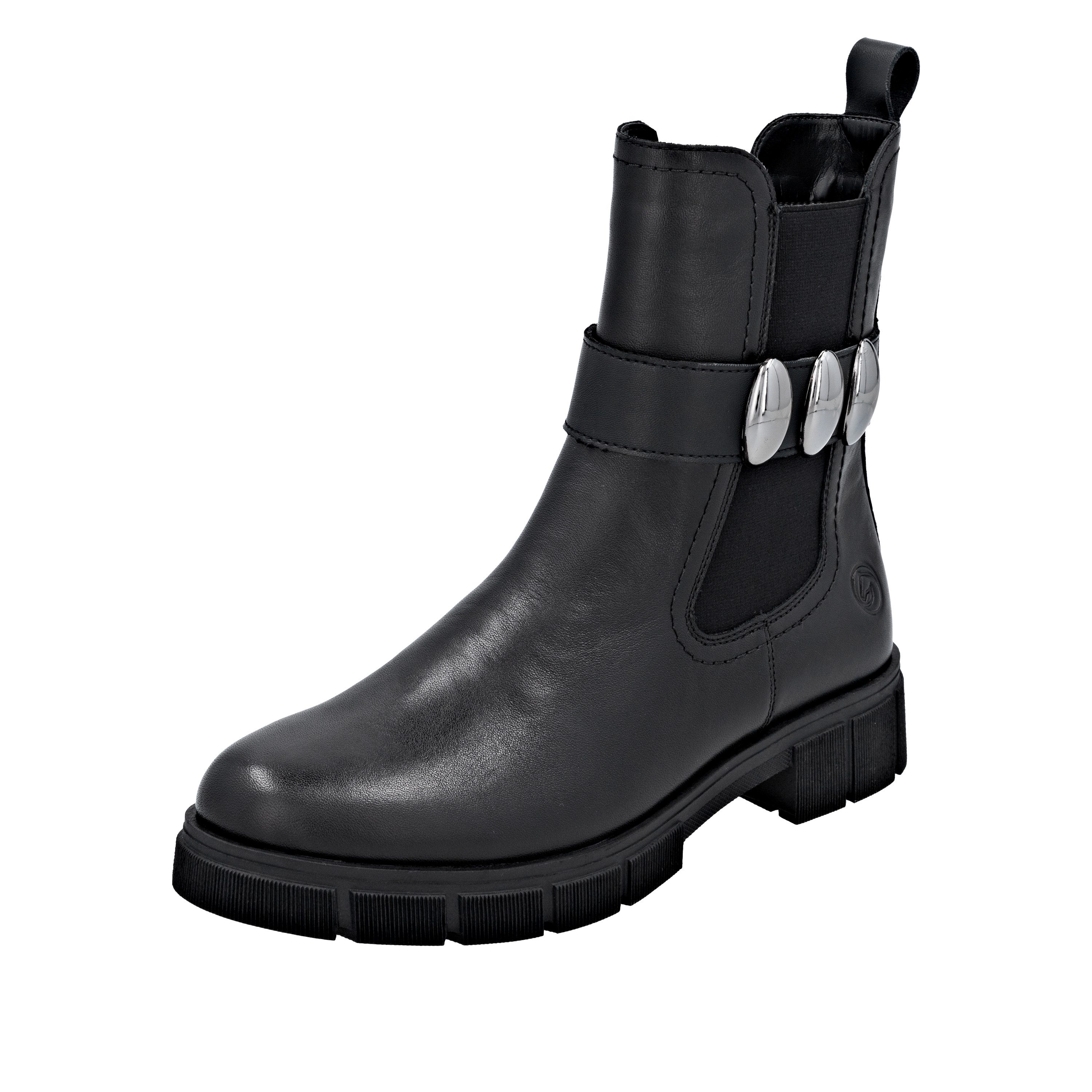Remonte Chelseaboots Boots, Stiefelette, Profilsohle, Stretcheinsatz und Reißverschluss